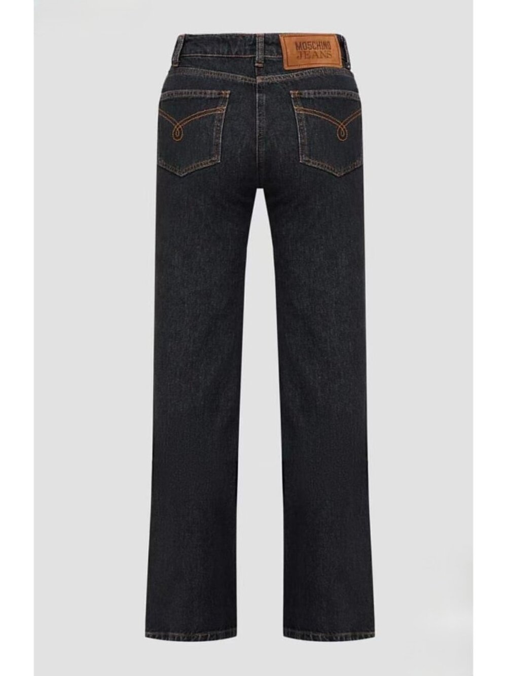 Moschino Jeans Straight-Leg Denim Pants Black Size26 K2A0326